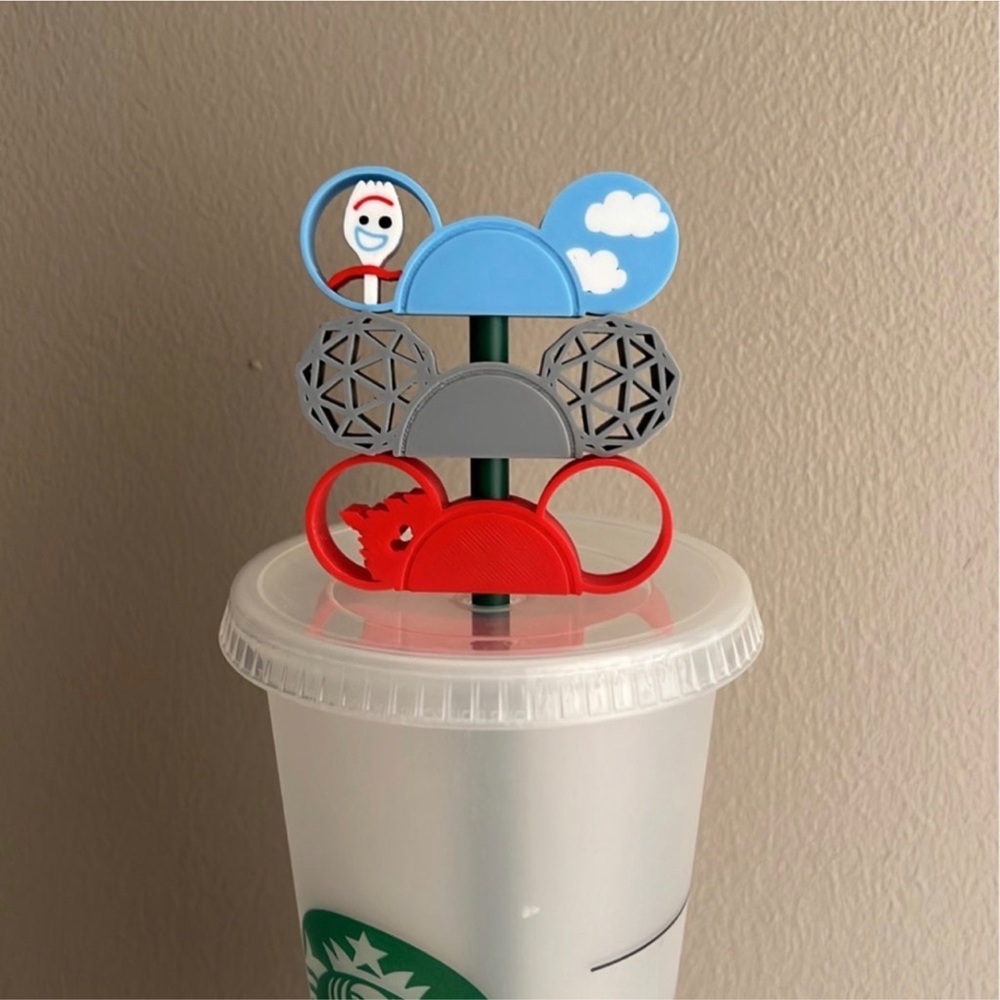 Disney Inspired Straw Toppers